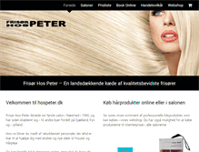 Tablet Screenshot of hospeter.dk